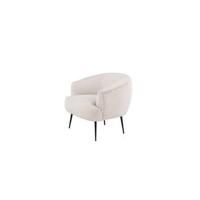 Svea - Vona fauteuil - ribstof - beige - thumbnail