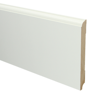 MDF Eigentijdse plint 150x15 voorgelakt RAL9010 - lengte 240cm