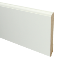 MDF Eigentijdse plint 150x15 voorgelakt RAL9010 - lengte 240cm - thumbnail