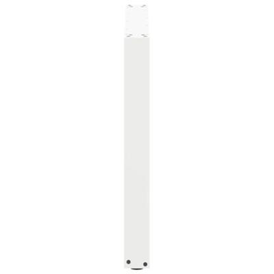 Eettafelpoten 2 st U-vormig 90x(72-73) cm staal wit
