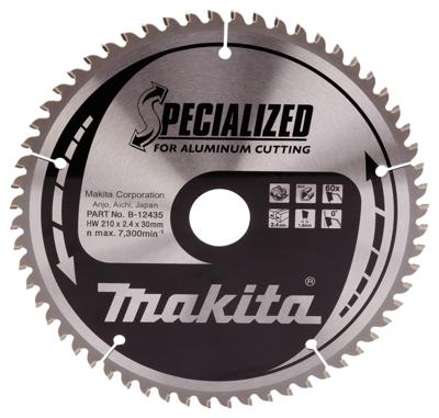 Makita Zaagb alu 210X30X2,4 60T 0g - B-12435 Makita Zaagb alu 210X30X2,4 60T 0g - B-12435