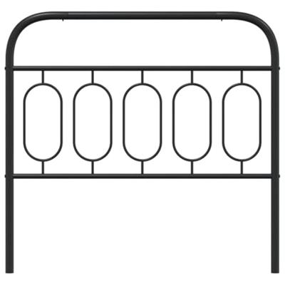 Hoofdbord 107 cm metaal zwart Hoofdbord 107 cm metaal zwart