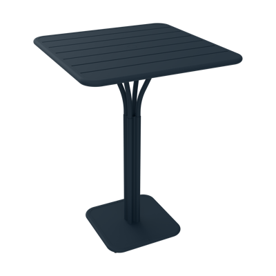 Fermob Luxembourg tuintafel hoog 80x80 cm Deep Blue