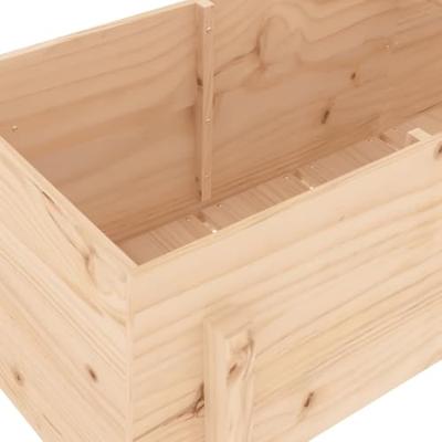 VidaXL Plantenbak verhoogd 160x50x57 cm massief grenenhout