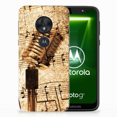 Motorola Moto G7 Play Siliconen Hoesje met foto Bladmuziek