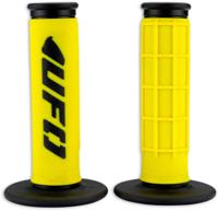UFO PLAST griffgummi "challenger" rubber grip pair ufo black/yellow - thumbnail