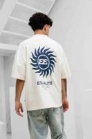 Equalité Sunny Boxy T-Shirt Heren Gebroken Wit/Donkerblauw - Maat XS - Kleur: Gebroken Wit | Soccerfanshop - thumbnail