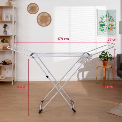 Waslijn Vileda X-Legs Universal Grijs Staal (180 x 55 x 93 cm) (18 m)
