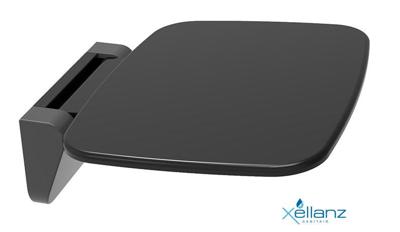 Wiesbaden Douchezitting Opklapbaar Wandmontage Zwart