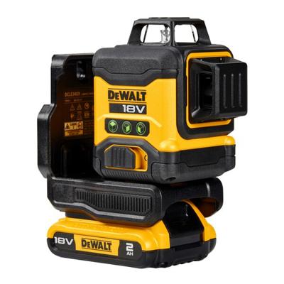 DeWALT DCLE34031D1 3x360° Compacte kruislijnlaser groen 18V XR 2.0Ah in koffer - thumbnail