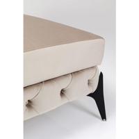 Kare Hocker Bellissima Velvet Taupe 80cm - thumbnail