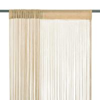 VidaXL Draadgordijnen 140x250 cm beige 2 st - thumbnail