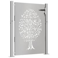 VidaXL Poort 105x130 cm boomontwerp cortenstaal - thumbnail