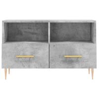 Tv-meubel 80x36x50 cm bewerkt hout betongrijs - thumbnail