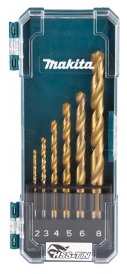 Makita Accessoires D-72833 | Metaalborenset | 6-delig HSS-TiN - D-72833