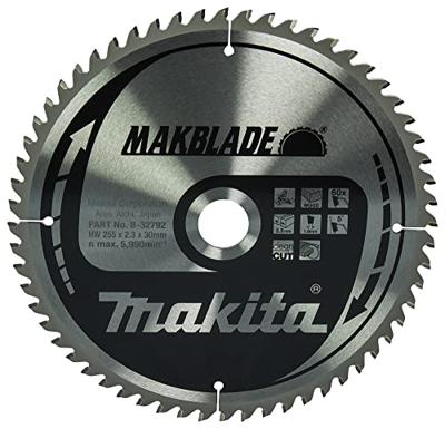 Makita Afkortzaagblad voor Hout | Makblade | Ø 255mm Asgat 30mm 60T - B-32792 Makita Afkortzaagblad voor Hout | Makblade | Ø 255mm Asgat 30mm 60T - B-32792