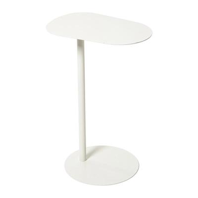 Bijzettafel Mica ovaal - wit - 53x35x25 cm