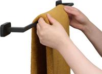 Ben Mykanto handdoekbeugel 60x7x3,9cm mat zwart - thumbnail