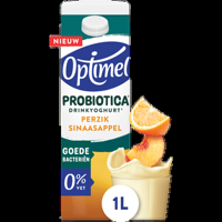 Optimel Probiotica Drinkyoghurt Perzik Sinaasappel 0% Vet 1000 ml bij Jumbo - thumbnail