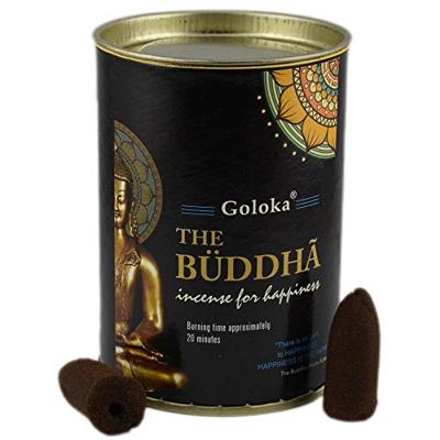 Green Tree Goloka budda back flow cone (1 st)