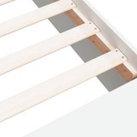 Bedframe bewerkt hout wit 100x200 cm - thumbnail