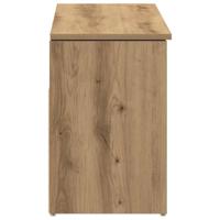 Schoenenbank 102x30,5x45 cm bewerkt hout artisanaal eikenkleur - thumbnail