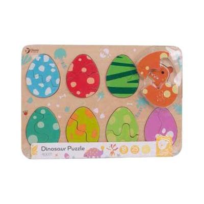 Classic World houten inlegpuzzel dinosaurus, 25st.