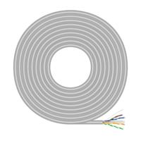 AISENS - A135-0750 - netwerkkabel RJ45 Cat.6 UTP Rigido AWG23 CCA (A-legering), grijs, 305M - thumbnail