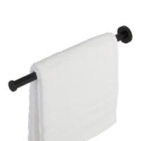 Geesa Nemox Handdoekrek 1 arm Zwart 916519-06 - thumbnail