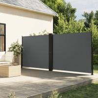 VidaXL Windscherm uittrekbaar 180x1000 cm antracietkleurig - thumbnail