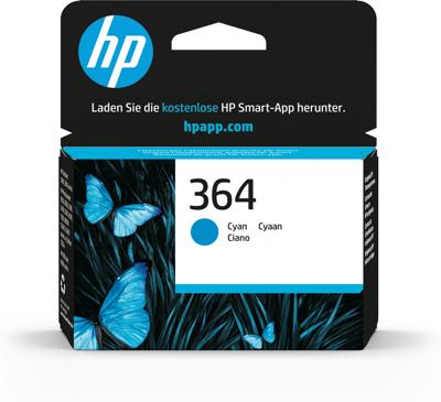 HP inktcartridge 364, 300 pagina&apos;s, OEM CB318EE, cyaan