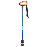 Flexyfoot wandelstok Blauw met ovale handvat - thumbnail