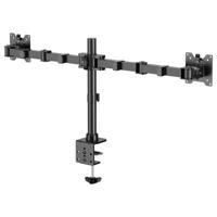 SpeaKa Professional SP-MM-221 Monitor-tafelbeugel 2-voudig 43,2 cm (17) - 88,9 cm (35) Zwart In hoogte verstelbaar, Kantelbaar en zwenkbaar, Draaibaar - thumbnail