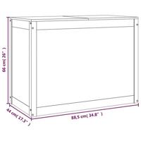 Wasmand 88,5x44x66 cm massief grenenhout - thumbnail