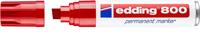 Permanente markeerstift Edding 800 Rood (5 Stuks) - thumbnail