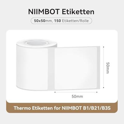 NIIMBOT A2A18918501 Wit 150 stuk(s) Prijslabels, Naametiketten - thumbnail