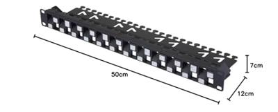Renkforce 24 poorten Netwerkpatchbox 483 mm (19) Zonder connectoren Niet ingericht Renkforce 24 poorten Netwerkpatchbox 483 mm (19) Zonder connectoren Niet ingericht