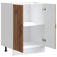 Spoelbakonderkast Lucca bewerkt hout oud houtkleurig - thumbnail