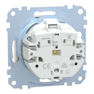 Merten MEG2301-0319 Wandcontactdoos met randaarde Inzetstuk System M, 1-M, M-Smart, M-Plan, M-Creativ Polar-wit (glanzend) 1 stuk(s)