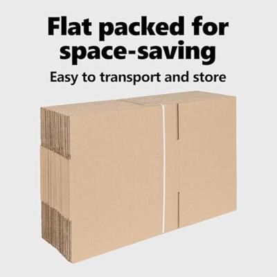 VidaXL Vouwdoos met opslag 50 pcs naturel 30 x 21,5 x 14 cm karton