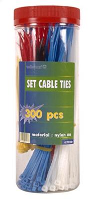 Set met nylon kabelbinders verschillende kleuren (300 st.) Velleman - Velleman