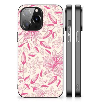 iPhone 14 Pro Max Bloemen Hoesje Pink Flowers