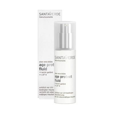 Santaverde Aloe Vera Age Protect Fluid Tined Factorspf6 30ml