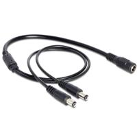 Delock 83286 Kabel DC-splitter 5,5 x 2,1 mm 1 x female naar 2 x male - thumbnail