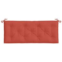 Tuinbankkussens 2 st 120x50x7 cm stof gemleerd rood - thumbnail