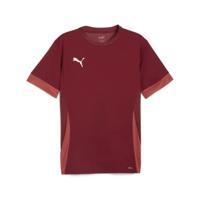 PUMA teamGOAL Matchday Voetbalshirt Bordeauxrood Wit - thumbnail