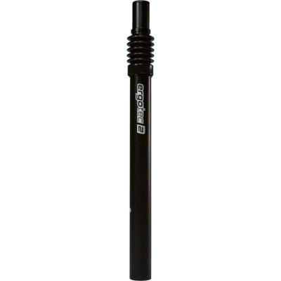Ergotec Zadelpen verend 25.4 300mm kaars zwart - thumbnail