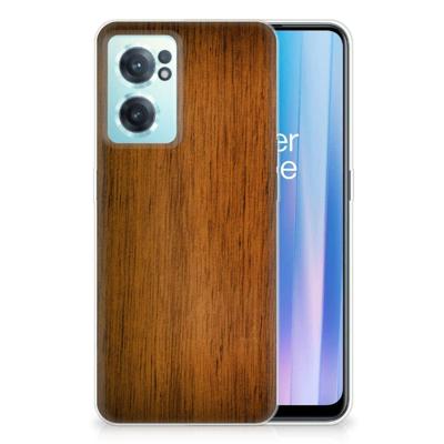 OnePlus Nord CE 2 5G | Bumper Hoesje | Donker Hout