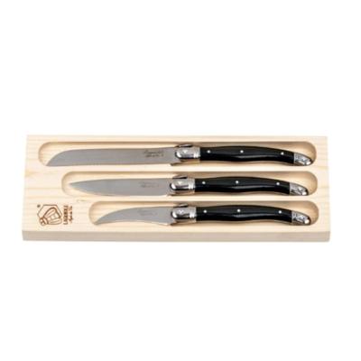 STYLE DE VIE - Laguiole Premium Line - Keukenmesjes 3-dlg zwart