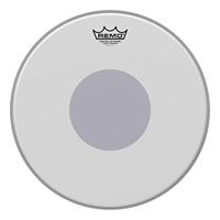 Remo BE-0114-10 Emperor Coated 14 inch drumvel, Black Dot - thumbnail